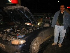 Auto aus Staub