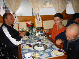 Essen im Salon