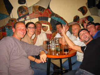 Lustige Leute und Gute Stimmung